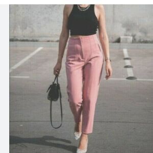 Zara Pink Straight Leg Pants